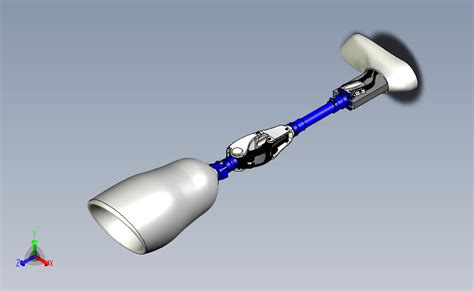 仿生机械腿 （假肢）_SOLIDWORKS 2014_模型图纸下载 – 懒石网