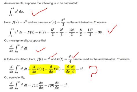 Basic explanation of the Fundamental Theorem of Calculus with a worked ...