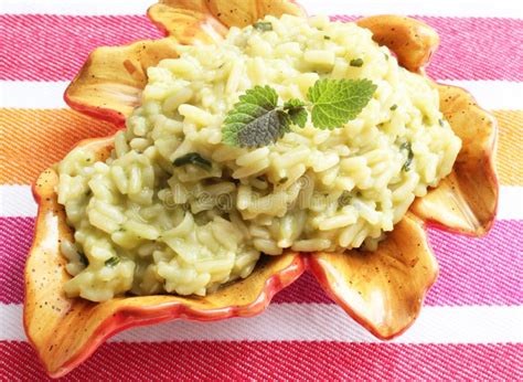 Italian Risotto with Spinach Stock Photo - Image of gourmet, dinner ...