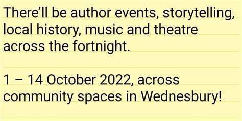 Sandwell Libraries on Twitter: "As part of the Wednesbury Literature ...