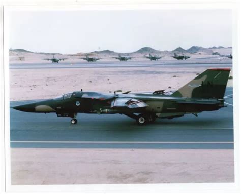 1992 DESERT STORM USAF F-111F of 494th Tactical Fighter Squadron 8x10 ...