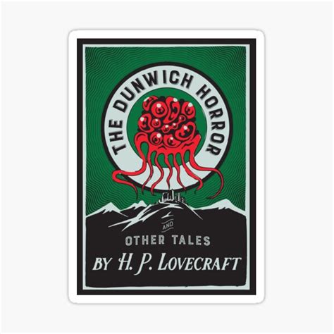 "The Dunwich Horror book cover" Sticker for Sale by HPLHS | Redbubble