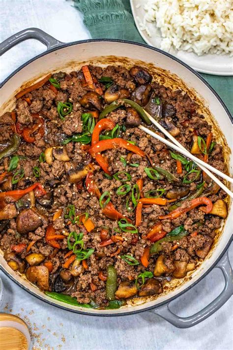 Ground Beef Stir Fry Recipe (VIDEO) - Valentina's Corner