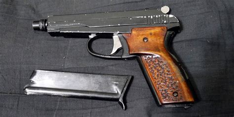 Russian homemade .22 pistol built using the trigger mechanism from a IZh-77 [1554x777] : r/GunPorn