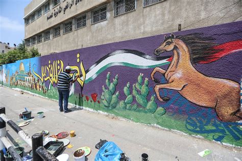 Mural painting in Gaza protests Israeli violations at al-Aqsa – Middle East Monitor