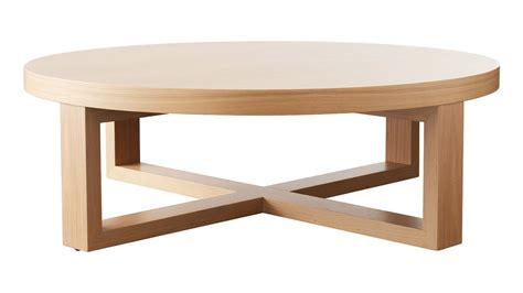 Small Round Solid Oak Coffee Table - BREWTC
