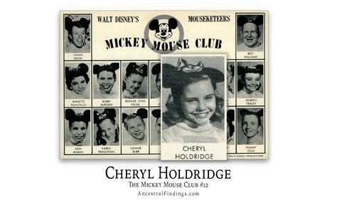 Cheryl Holdridge: The Mickey Mouse Club, Part 12 | Ancestral Findings