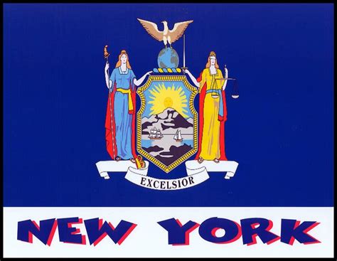 NY State Flag | Flag, New york, Flags of the world