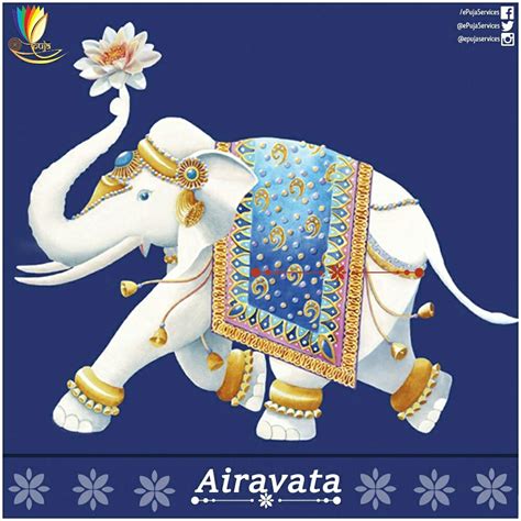 Airavata, the #divine white elephant who is the vahana of Lord Indra is also called the Elephant ...