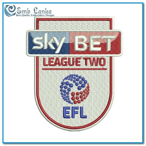 EFL League Two Logo Embroidery Design - Emblanka