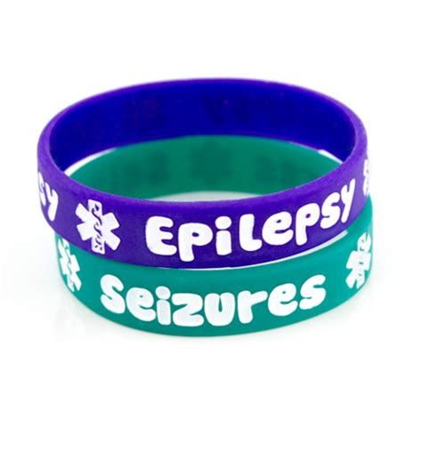 Silicone Epilepsy/Seizures Medical ID Band