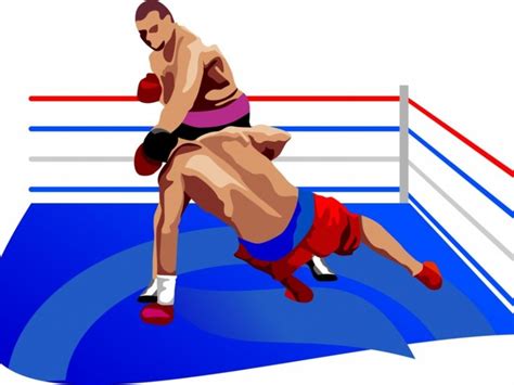 Men Fighting In Boxing Ring Knock Out Background For PowerPoint, Google Slide Templates - PPT ...