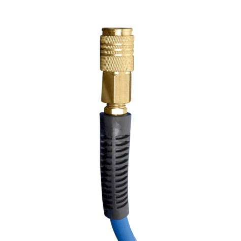 1/4-Inch x 100-Foot PVC/Rubber Hybrid Air Hose with 1/4-Inch NPT Brass Fittings - Estwing