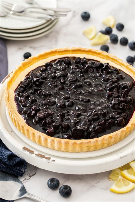 Blueberry Cheese Tart - Sugar Salt Magic