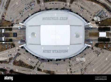 An aerial view of AT&T Stadium, Friday, Jan. 1, 2021, in Arlington, Tex ...