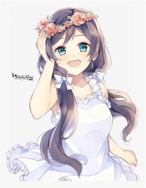 [render - Anime Flower Crown Girl - 800x1035 PNG Download - PNGkit