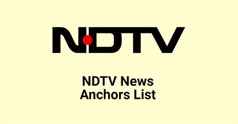 NDTV India Female News Anchors - 24Update Net