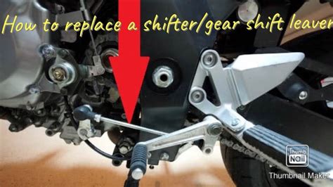 How To Replace A Shifter/Gear Shift Leaver On A Motorcycle - YouTube