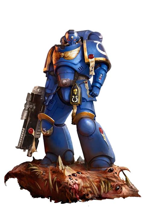 Ultramarines Intercessor – WARHAMMER ART