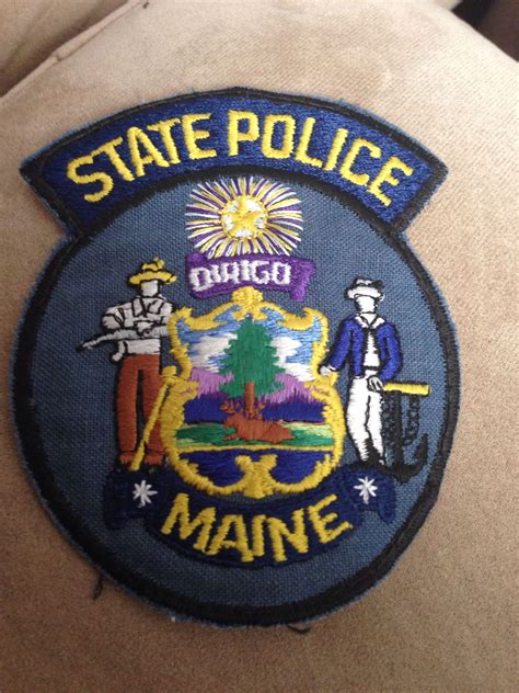 Maine State Police | Police badge, State police, Police patches