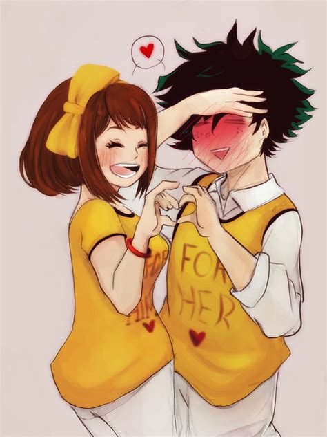 Uraraka And Deku Ship Fanart - canvas-ville