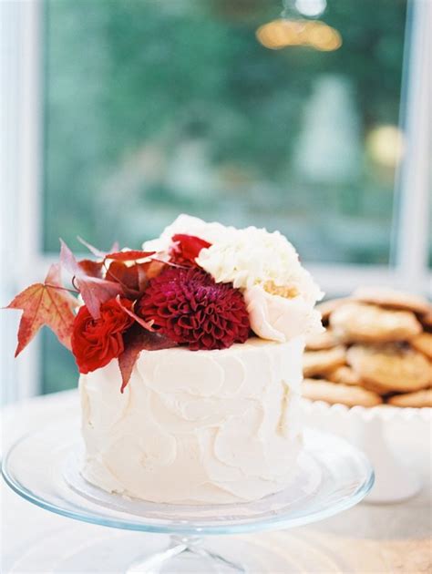 Cake with Fall Flowers - Elizabeth Anne Designs: The Wedding Blog