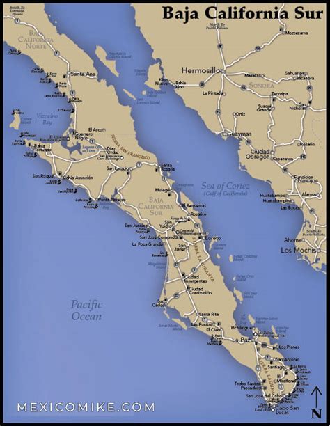 Baja California Sur Mexico Map Map Of Baja California Sur Mexico Mapa De Baja | sexiezpix Web Porn