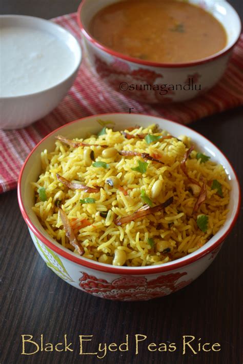 Veggie Platter: Black Eyed Peas Rice / Lobia Pulao