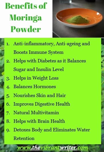 9 Moringa Powder Benefits for Anti-Ageing, Diabetes, Hormonal Imbalance ...