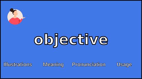 OBJECTIVE - Meaning and Pronunciation - YouTube