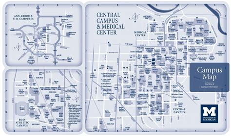 University of michigan campus map | Campus map, University of michigan campus, Campus