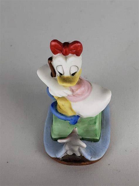 Daisy Duck Figurine Vintage Disney Figurine Daisy vs The | Etsy