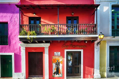 Colorful Historic Spanish Colonial Style House In Old San Juan Photograph by George Oze - Fine ...