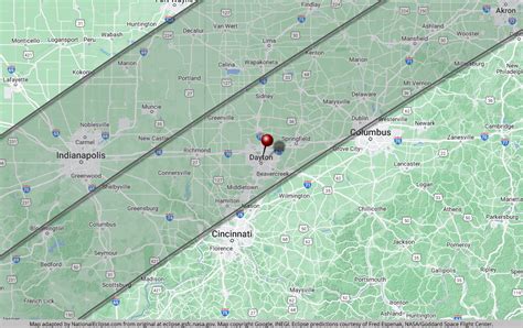 Total Solar Eclipse 2024 Path Map Ohio - Dede Katherine