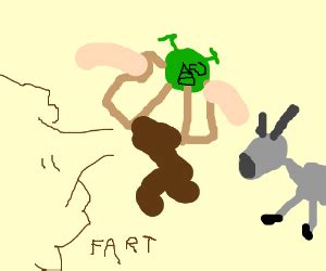 Shrek farts - Drawception