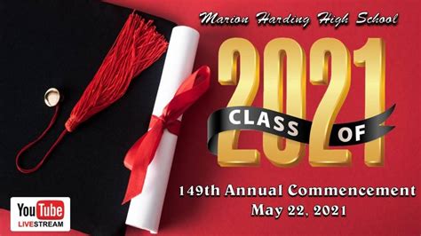 Marion Harding High School Graduation 2021 - YouTube