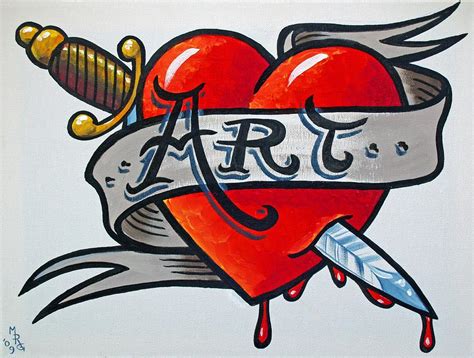 Tattoo Style Art Painting by Martin Girolami | Fine Art America