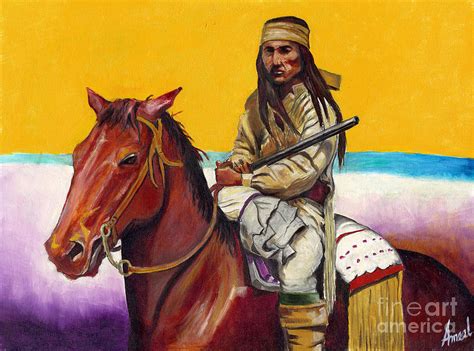 Apache Joe Painting by George Ameal Wilson