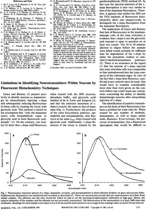 Limitations in Identifying Neurotransmitters Within Neurons by Fluorescent Histochemistry ...