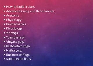 Yoga Teacher Mentorship - 50 hrs of Mentorship | PPT