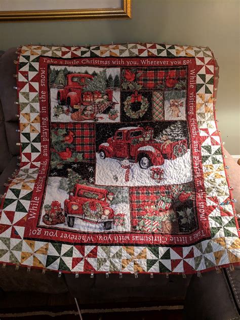 Christmas panel quilt | Weihnachten patchwork, Quilt, Patchwork