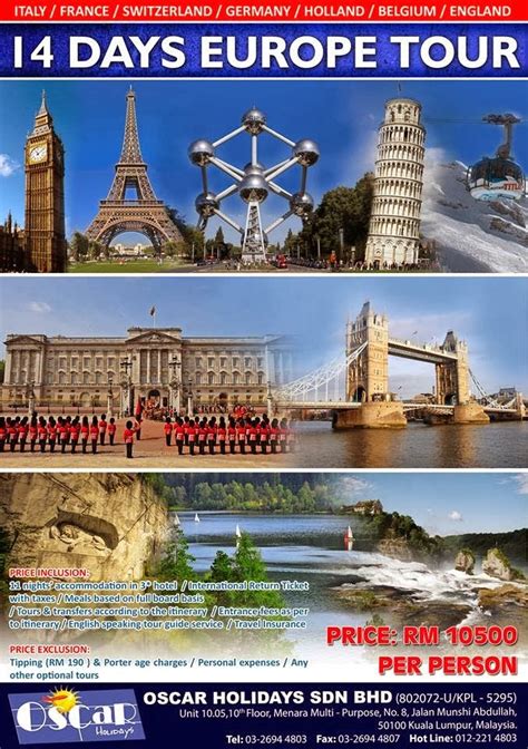 Oscar Tours: Europe Tour Package