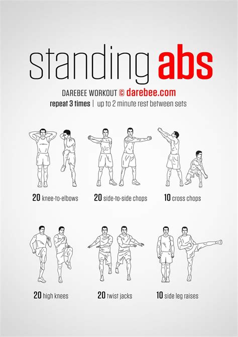 Exercises To Do While Standing In Line - Exercise Poster