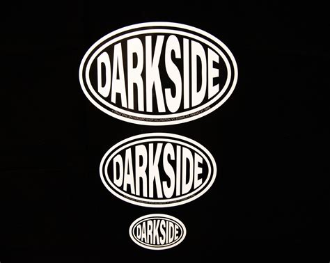 Darkside Oval Logo Sticker