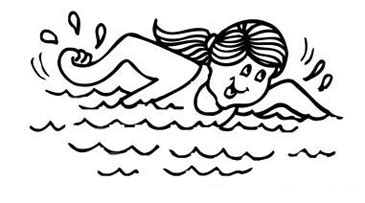 Swimming Girl | Printable Clip Art and Images