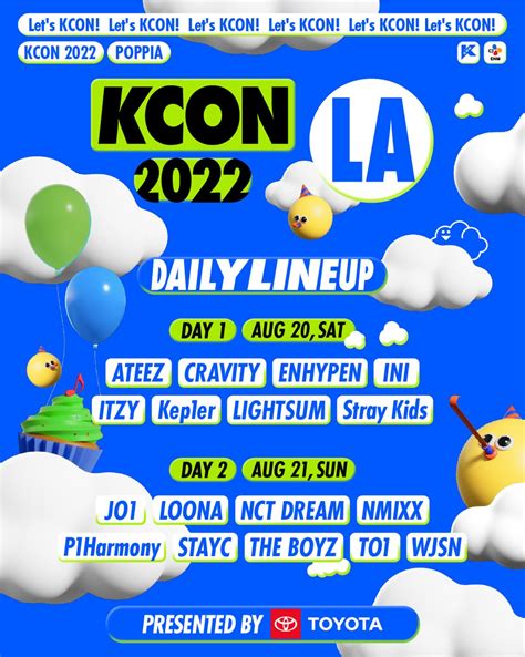 パセリ on Twitter: "RT @kconusa: 💙KCON 2022 LA DAILY FINAL LINEUP ...