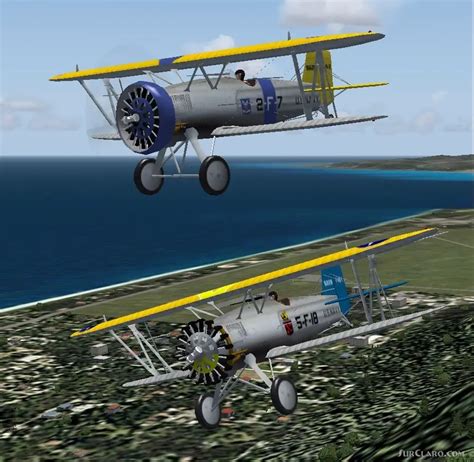 FSX FS2004 Boeing F4B-1 And F4B-2 Biplane Fighter Aircraft