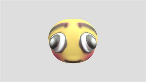 Cursed Flushed Emoji - Download Free 3D model by melting.moonlight ...