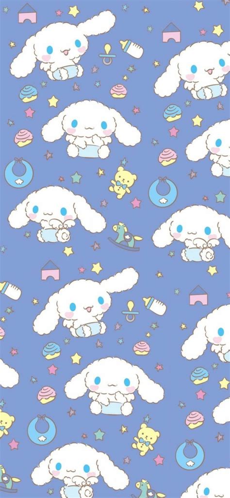 Cinnamoroll Blue Pattern Wallpapers - Aesthetic Sanrio Wallpapers