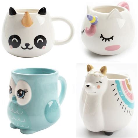 ￡8.19 29％ Off | Cute Animal Ceramic Mug Creative Hand Painted 3D Mugs ...